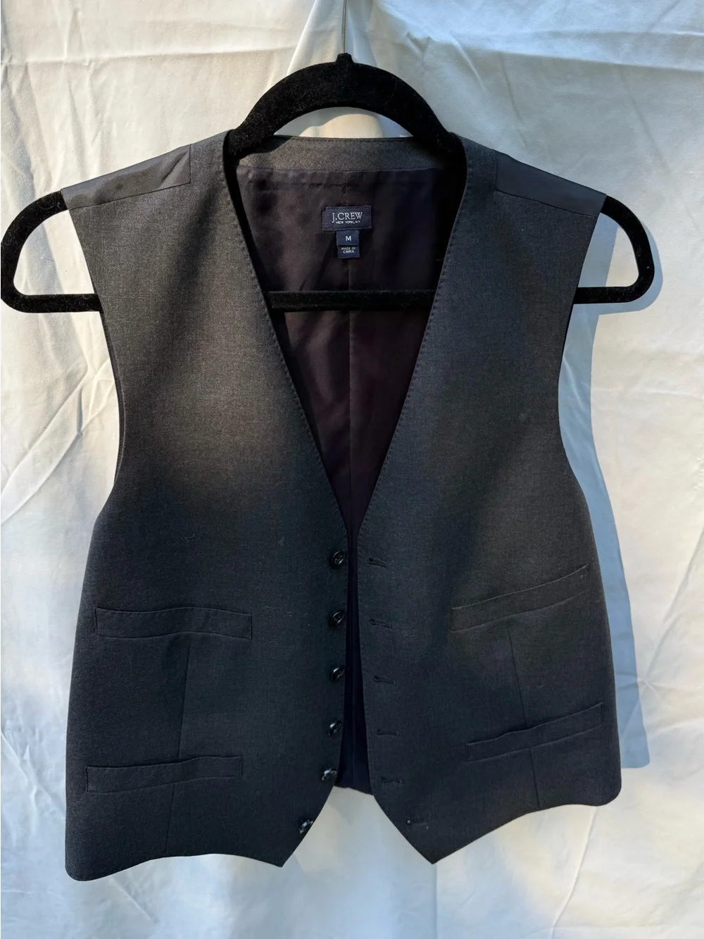 J. Crew Loro Piana Super 120s Wool Men’s Suit Vest